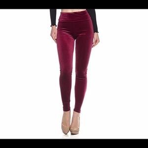 Velvet leggings